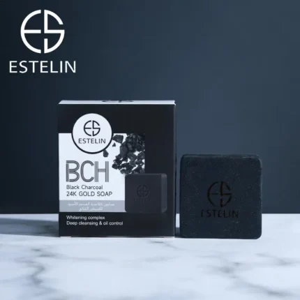 Estelin Black Charcoal 24k Gold Soap 100g