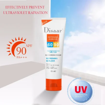 Disaar Refreshing Sun Block 60-90 Sunscreen Cream, 80ml