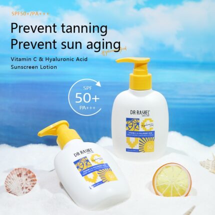 Dr Rashel Vitamin C Hyaluronic Acid Sunscreen Lotion SPF 50 180ml