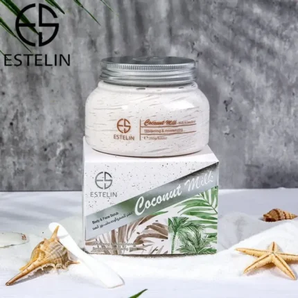 Estelin Coconut Milk Body & Face Scrub 250g