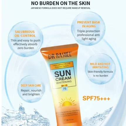 Dr Rashel Whitening & Moisturizing Sun Cream SPF 75