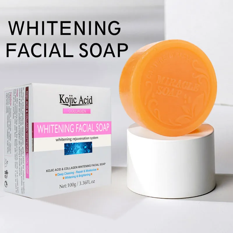 Guanjing Kojic Acid Collagen Whitening Soap 100g Guanjing Kojic Acid Collagen Whitening Soap 100g