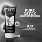 Pond's Pure Detox Face Wash With Bright Miracle Activated Charcoal 100g