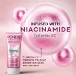 Pond's Bright Beauty Anti Dullness Face Wash Infused With Niacinamide Vitamin B3 100g