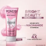 Pond's Bright Beauty Anti Dullness Face Wash With Niacinamide Vitamin B3 50g