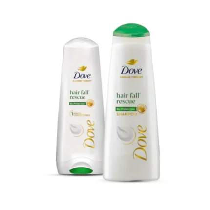 Dove Hair Fall Rescue Shampoo 360ml + Dove Hair Fall Rescue Conditioner 180ml Bundle