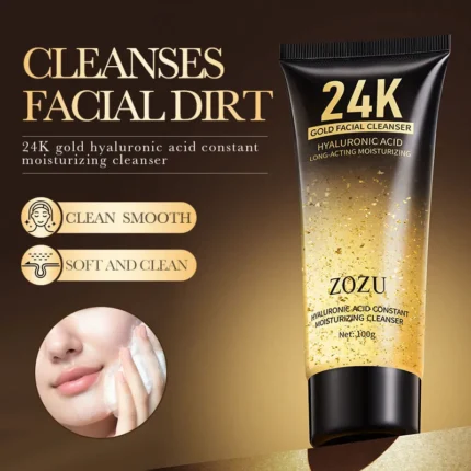 ZOZU 24k Gold Facial Cleanser Clean & Moisturizing Skin