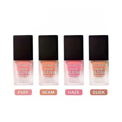 Rose Berry Velvet Liquid Blush – Pack of 4 Set