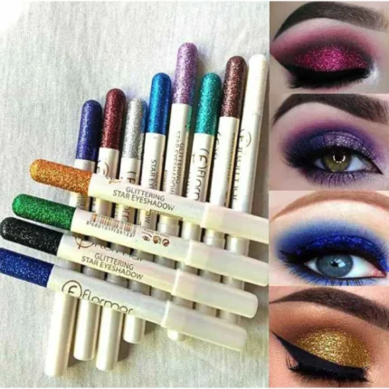 Flormar Glitter Eye Shadow Pencil Pack of 12