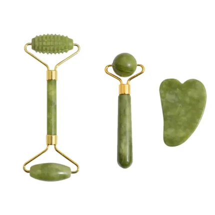 Massage Roller With Three Set of Facial Jade