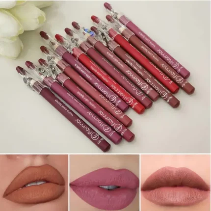 Flormar Lip Pencil Matte Color – 12 Pcs Set